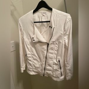Helmet Lang white jean jacket. Large